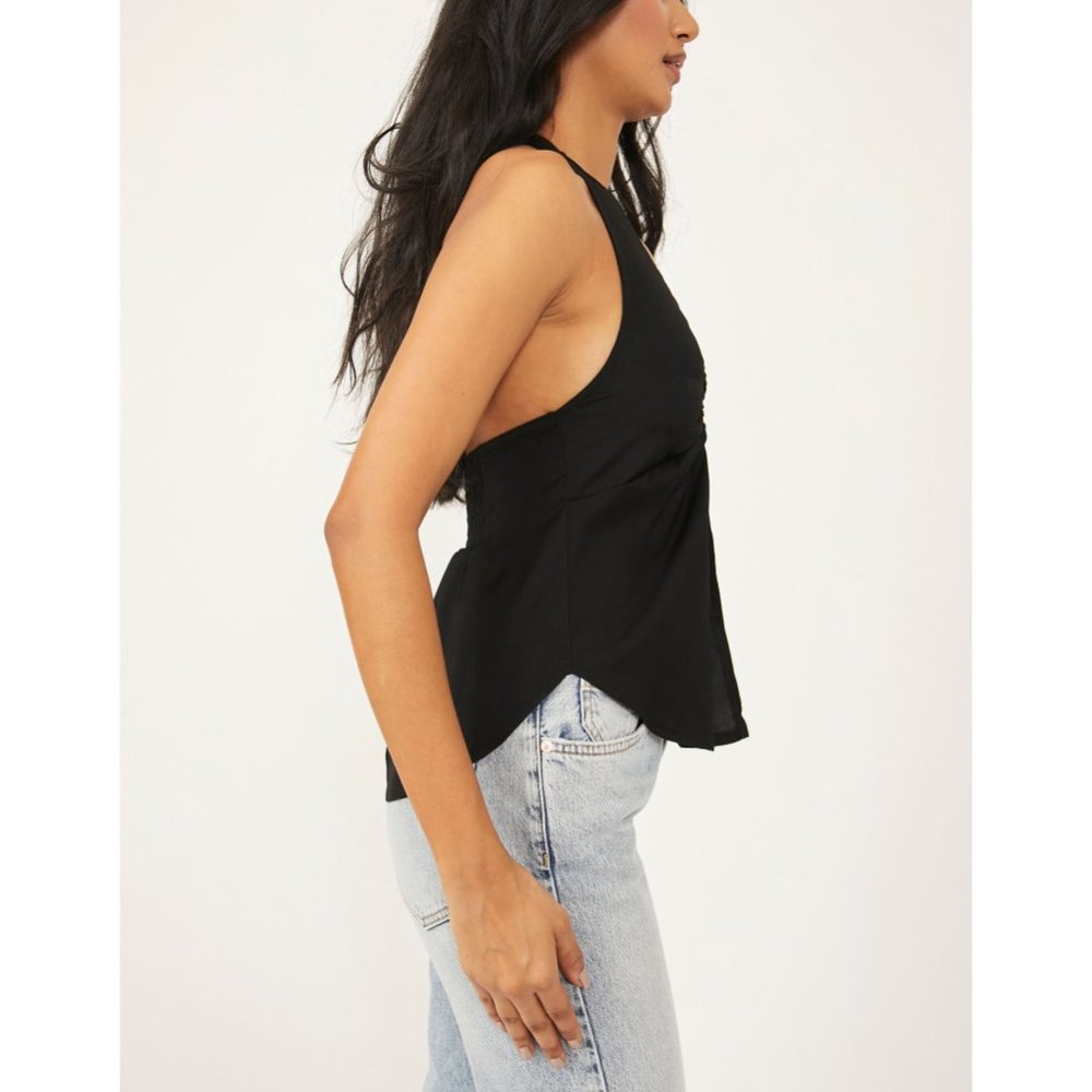 🎉LAST CHANCE🎉 NWT Free People Calista Top / Black - Picture 2 of 5